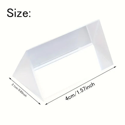Educational Glass Prism - Spectral Reflection, Ideal Teaching and Photography Tool, Perfect Gift for Science Enthusiasts