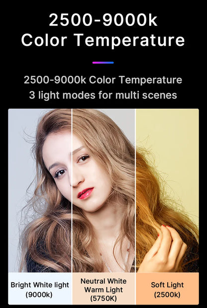 Ulanzi VL49 RGB Video Lights Mini LED Camera Light 2000mAh Rechargable LED Panel Lamp Photo Video Lighting for Youtube Tik tok